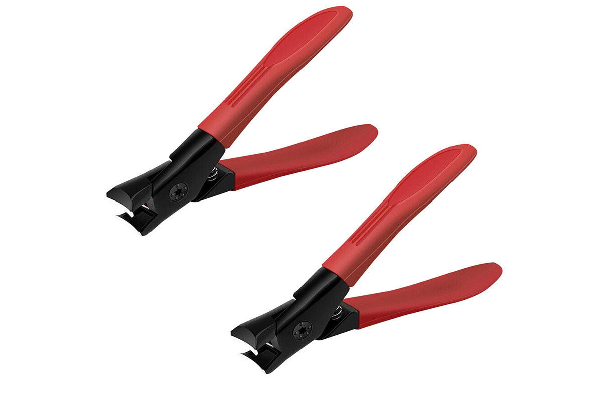 2Pcs 9x5.3CM Iron Extra Large Toe Nail Clippers Wide Jaw Opening Cutter For Ingrown Manicure