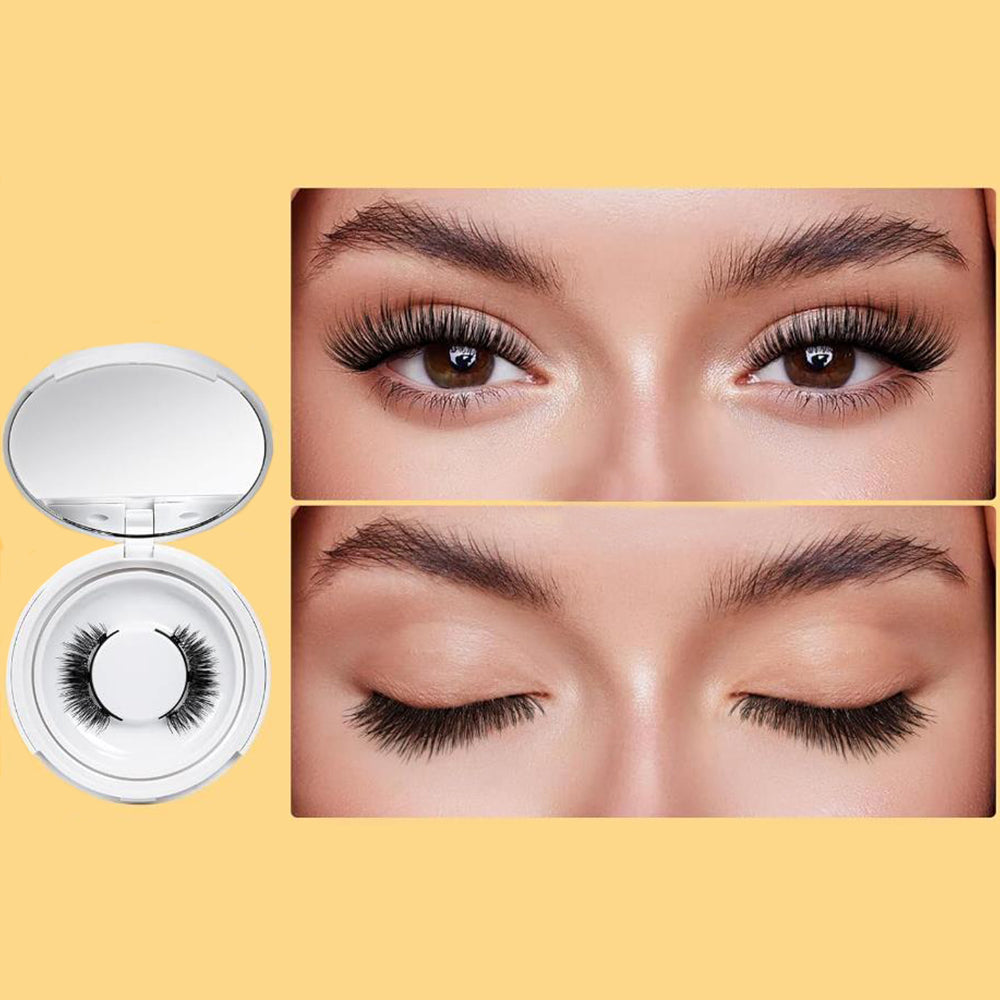 2 Pairs Reusable Magnetic Eyelashes with Tweezers