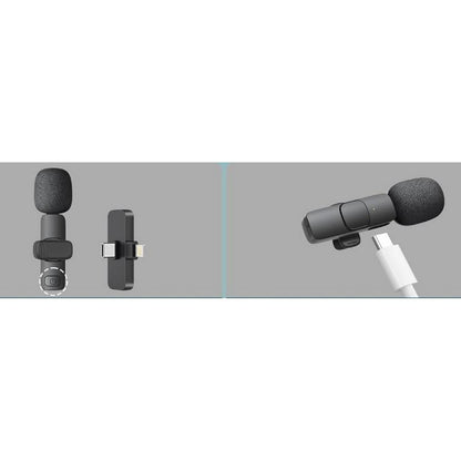 Mini Microphone Wireless Lavalier Lapel Mic for YouTube Tiktok Podcast Vlogging