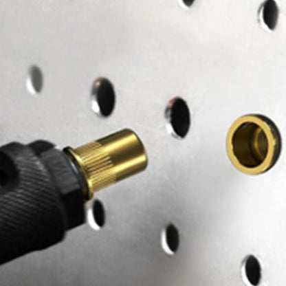 230Pcs Set Rivet Nuts Assortments Carbon Steel UNC Nutserts Rivnut Flat Head Insert Nut Assort