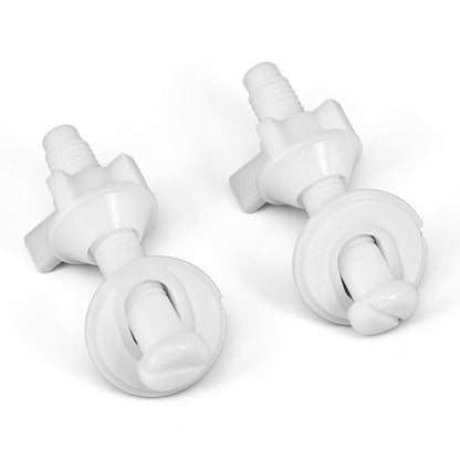 28mm Top Fix Toilet Seat Bolts Toilet Seat Hinge Bolts with Nuts Washers