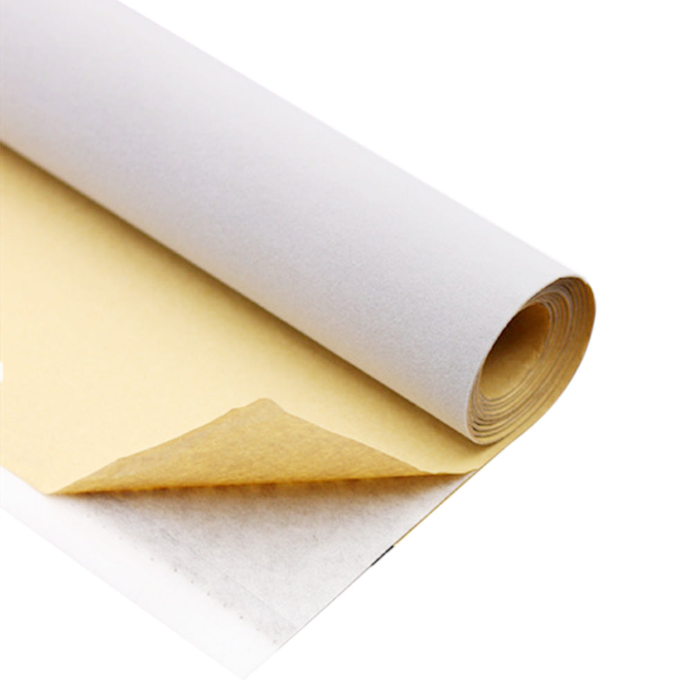 150x50cm Self Adhesive Flocking Fabric Roll for Crafts and Liners - White