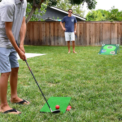 Portable Golf Cornhole Chipping Game Set Golf Ball Target Net Golf Training Accessories