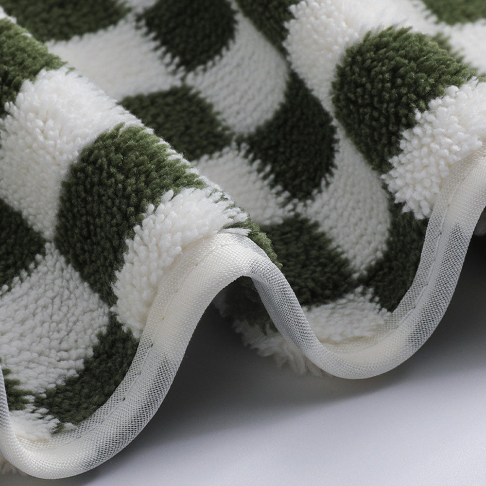 4Pcs Set Absorbent Hand Towels Soft Fleece Face Towels for Bathroom Kitchen Gym Style 2