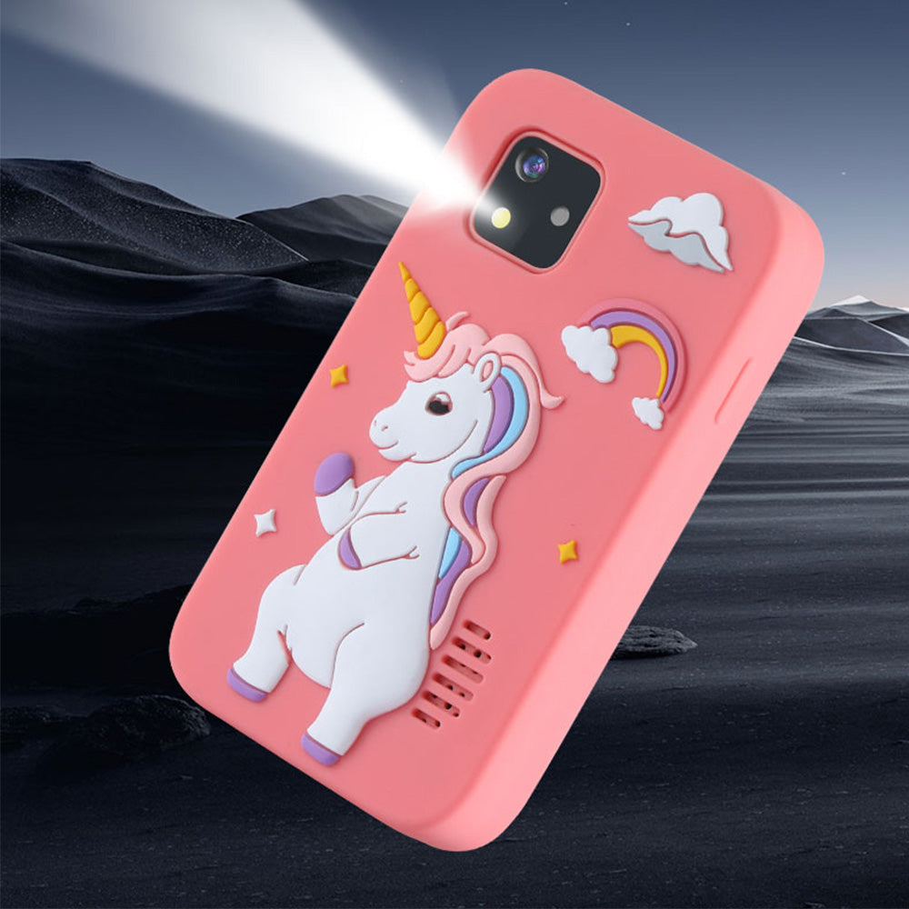 Kids Dual Camera Smart Phone Toys Touchscreen Cell Phone Learning Toy Pink