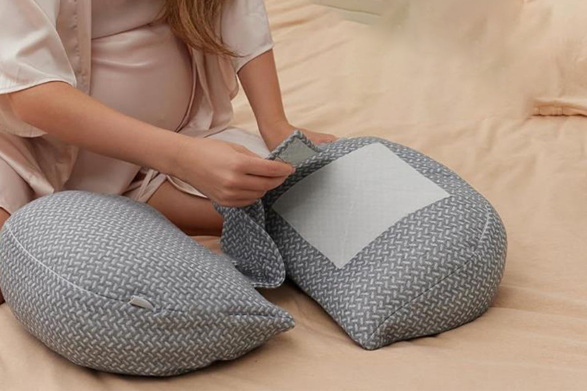 Pregnancy Pillow for Sleeping Adjustable Travel Wedge Pillow for Back Belly Hip