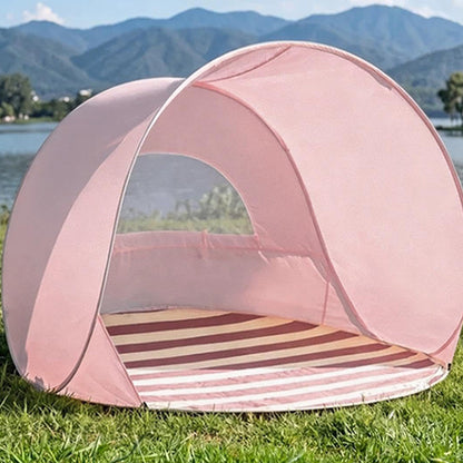 Pop Up Sun Shade Beach Tent UPF Protection Mini Canopy - Pink
