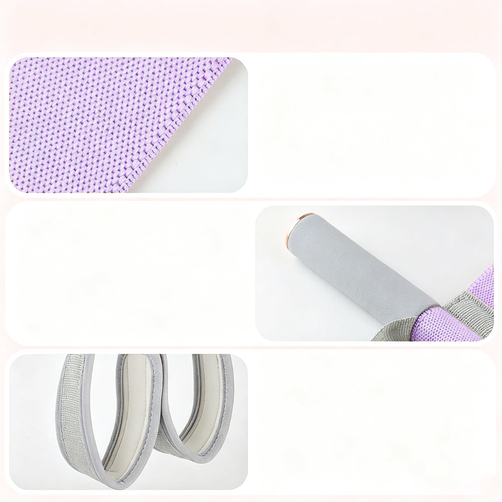 Foot Pedal Resistance Band Anti-Snap Fabric Exercise Band - Purple