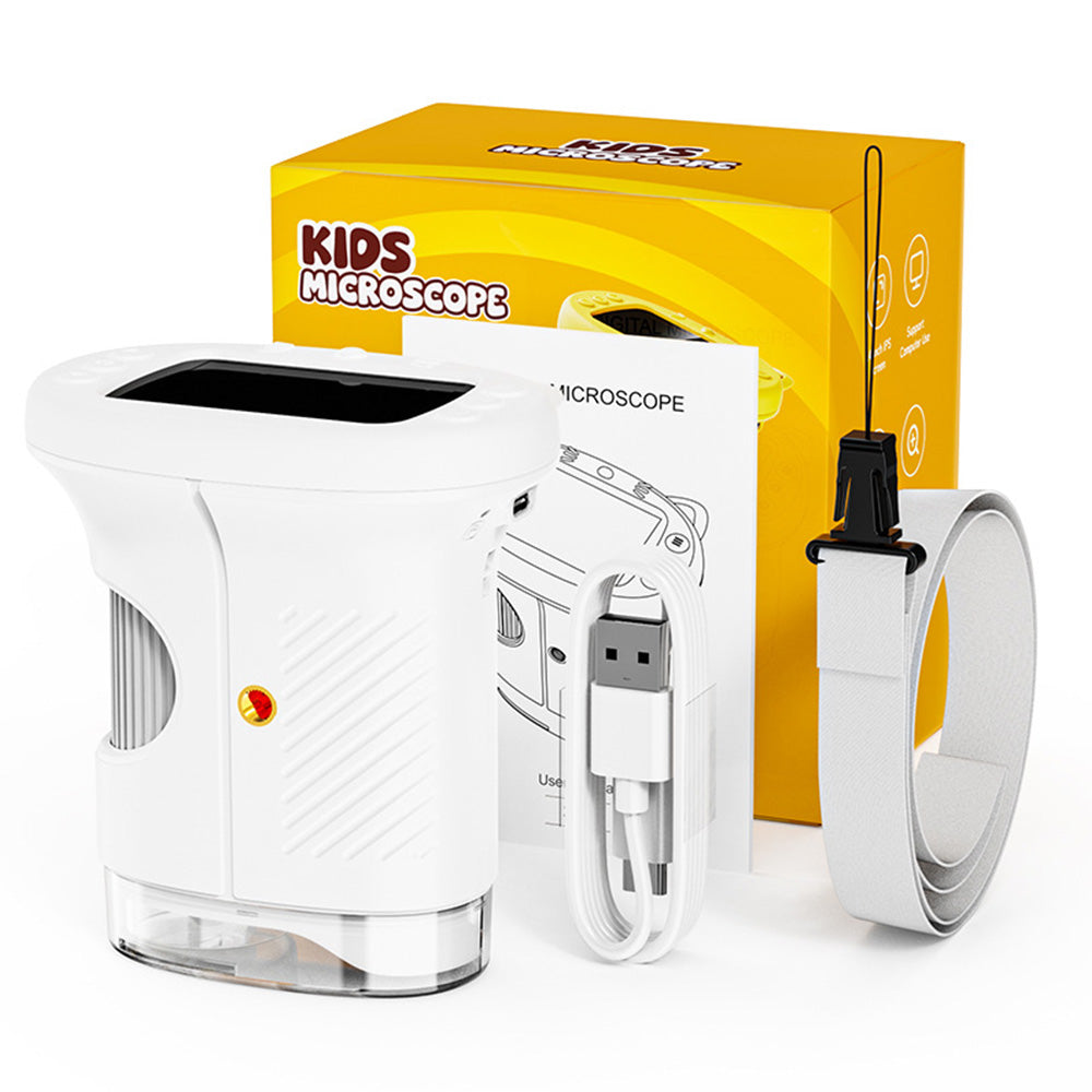 1000X Handheld Microscope 1080P Mini Pocket Digital Microscopes-White