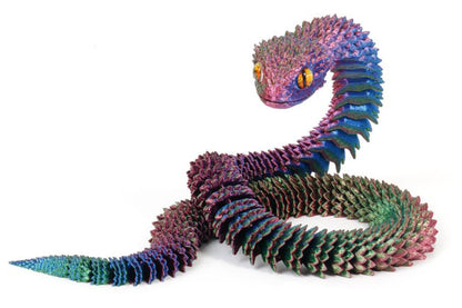 3D Printed Snake Year of The Snake Articulated Fidget Toy for Adults Boys Girls