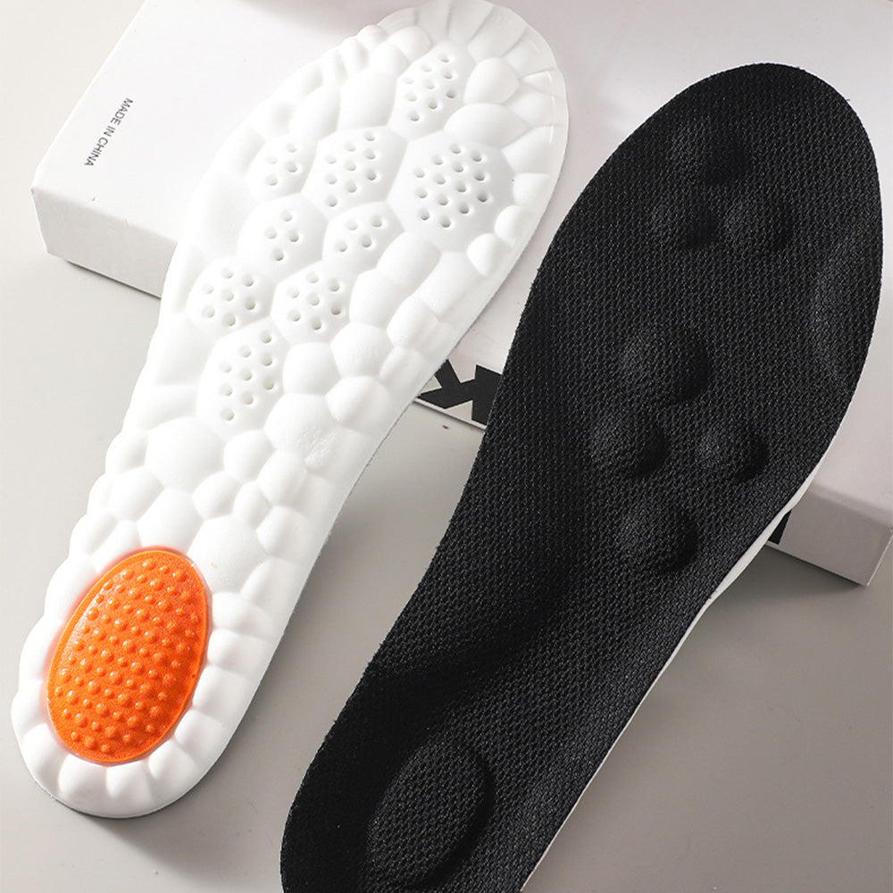 Pair of 4D Cloud-Soft Comfort Soles Cushioning Arch Support Insoles