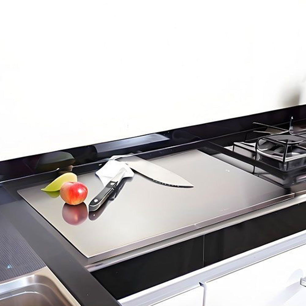 Stainless Steel Cutting Board L Shape Non Slip Metal Chopping Board for Kitchen