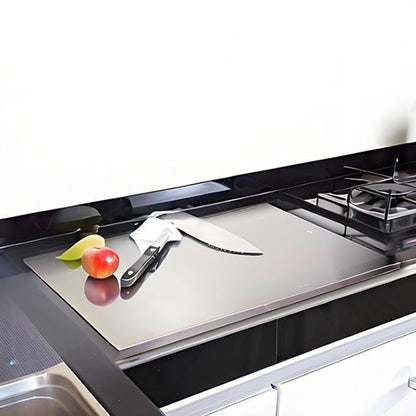 Stainless Steel Cutting Board L Shape Non Slip Metal Chopping Board for Kitchen