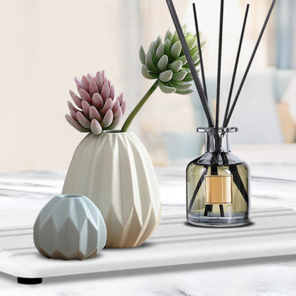 3Pcs Set Water Absorbing Mats Drying Sink Coasters for Kitchen Bathroom White