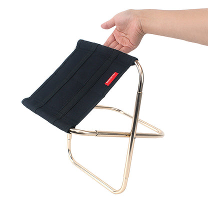 Portable Folding Chair Outdoor Camping Stool Seat Fishing Picnic Beach Black