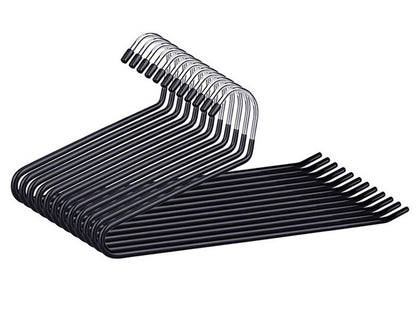10 Piece Open Pant Hangers - Black