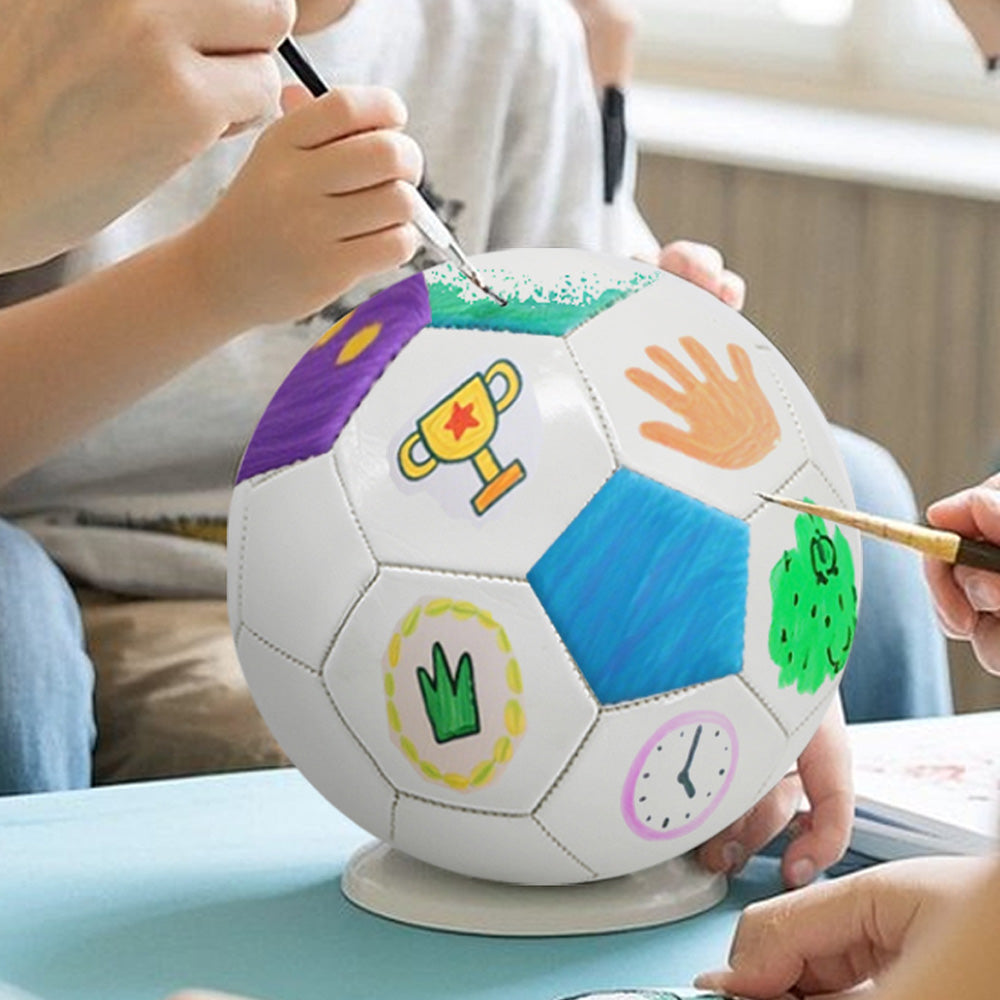 DIY Paintable White Soccer Ball Creative Sports Toy