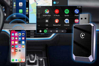 Wireless CarPlay Adapter Plug and Play for Factory Wired CarPlay Cars iOS 10+