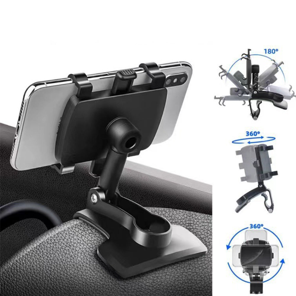 2-Pack Adjustable Car Dashboard Phone Holder Mount for Driving