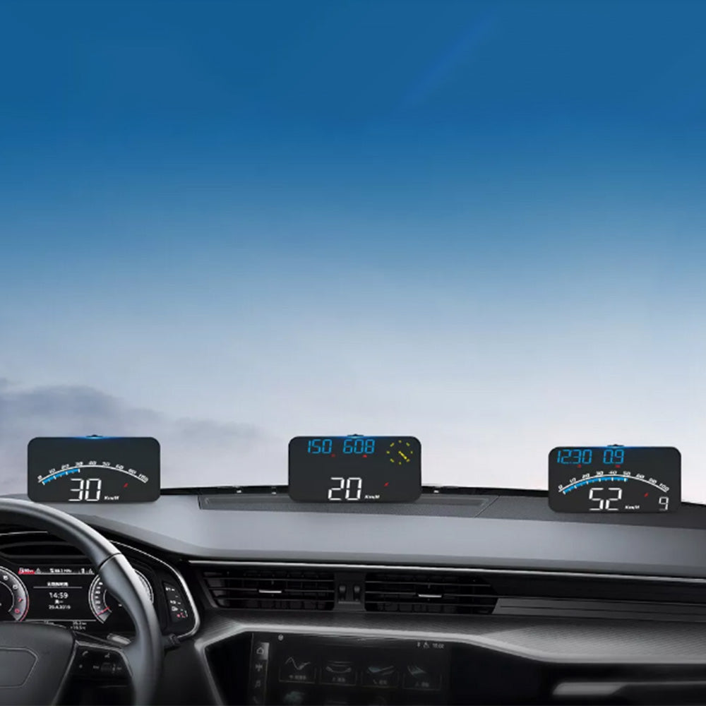 Universal Car Digital GPS Speedometer HUD Head Up Display for Vehicles MPH Overspeed Alarm