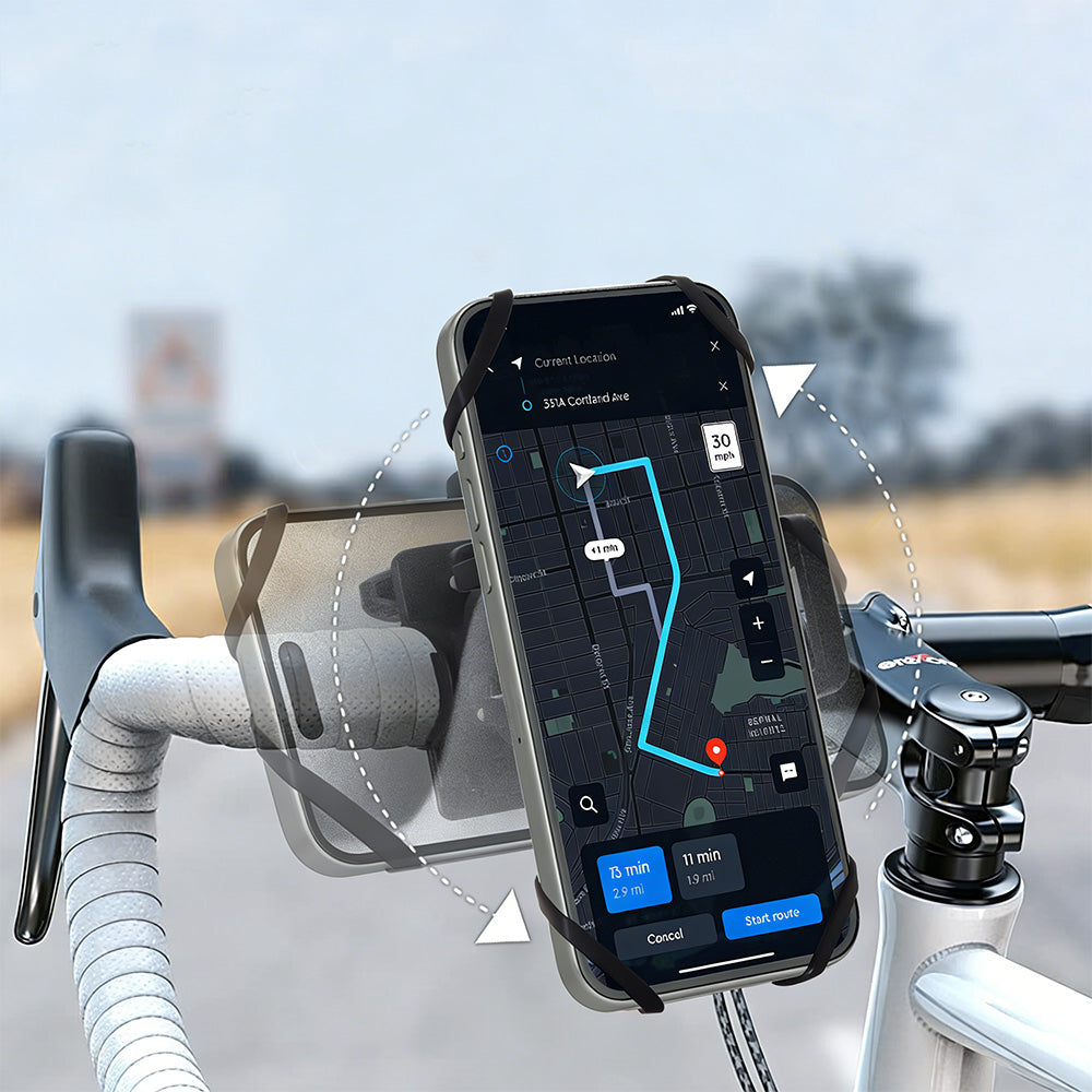 Universal Motorcycle Bike Phone Mount Holder Handlebar Cell Phone Clamp