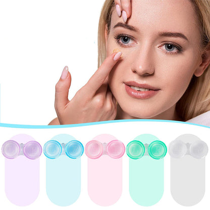 50 Pcs Set Leak-proof Contact Lens Cases Multiple Color Contact Cases for Home and Travel