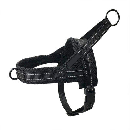 Breathable Mesh Padded Dog Harness No-Pull Vest-Black