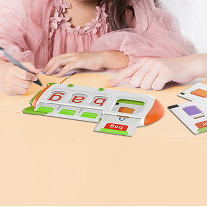 162PCS Phonics Learning Toy Set Flash Cards Speak and Spell Game Montessori Toy