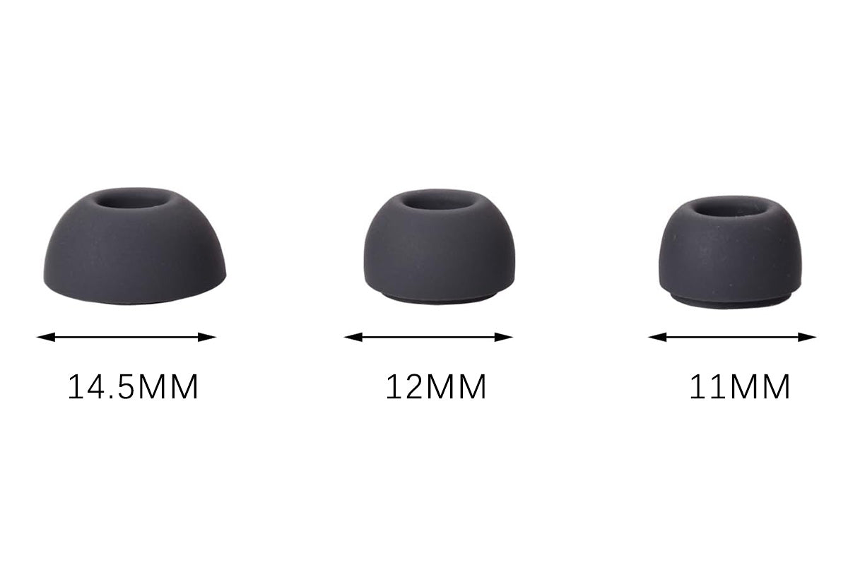12 Piece Silicone Ear Tips for Samsung Galaxy Buds3 Pro - Grey