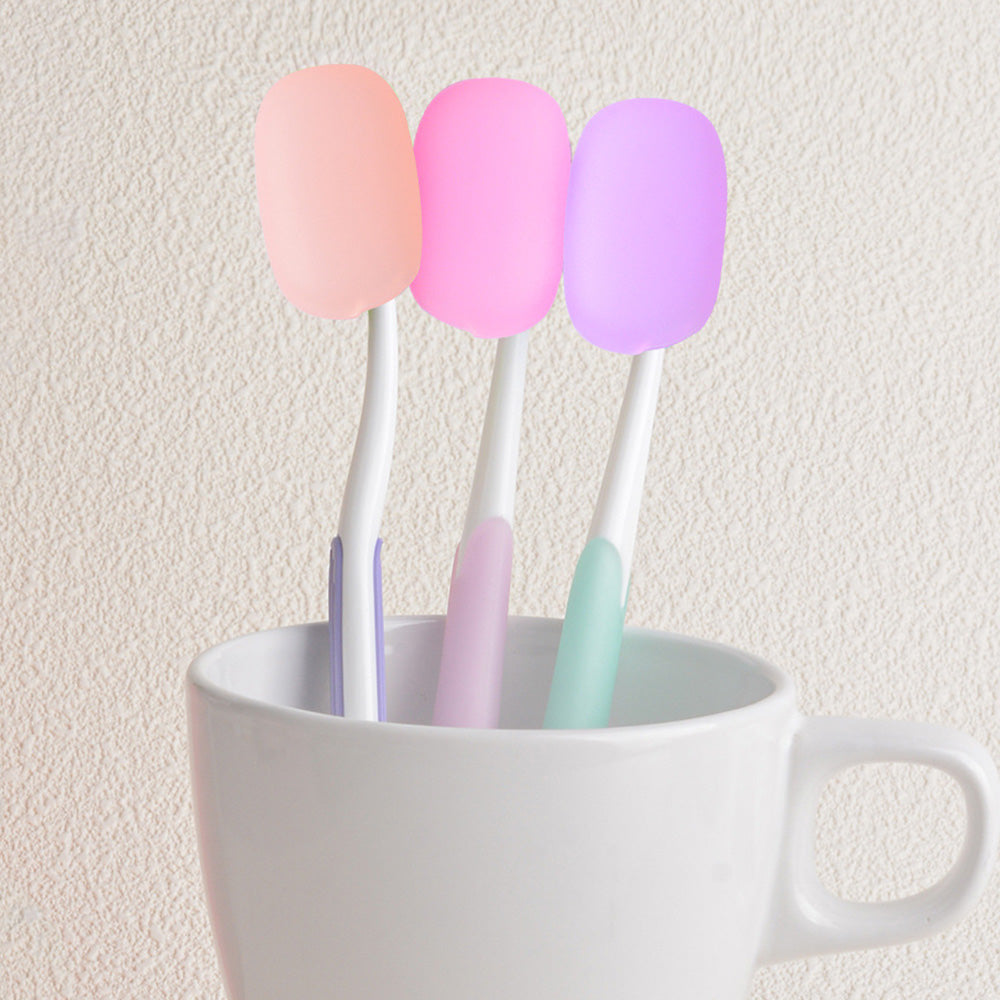 8 Piece Toothbrush Covers with Storage Case