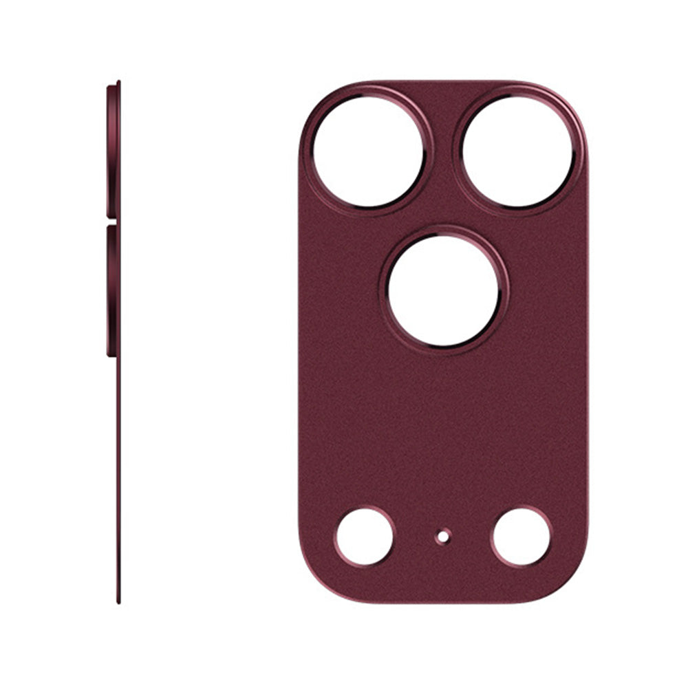 Aluminum Hollow Camera Lens Protector for iPhone 18 Pro - Wine Red