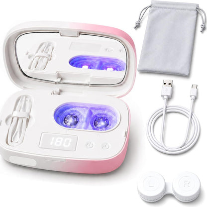 Ultrasonic Contact Lens Cleaner - Pink