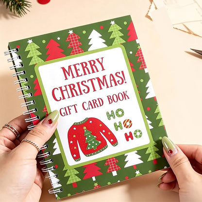 3 Piece Christmas Gift Card Money Holder Book Set for DIY Gifting