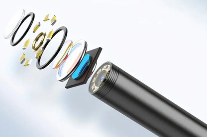 HD Endoscope Camera With 8 Adjustable LED Light Snake Borescope Inspection Camera