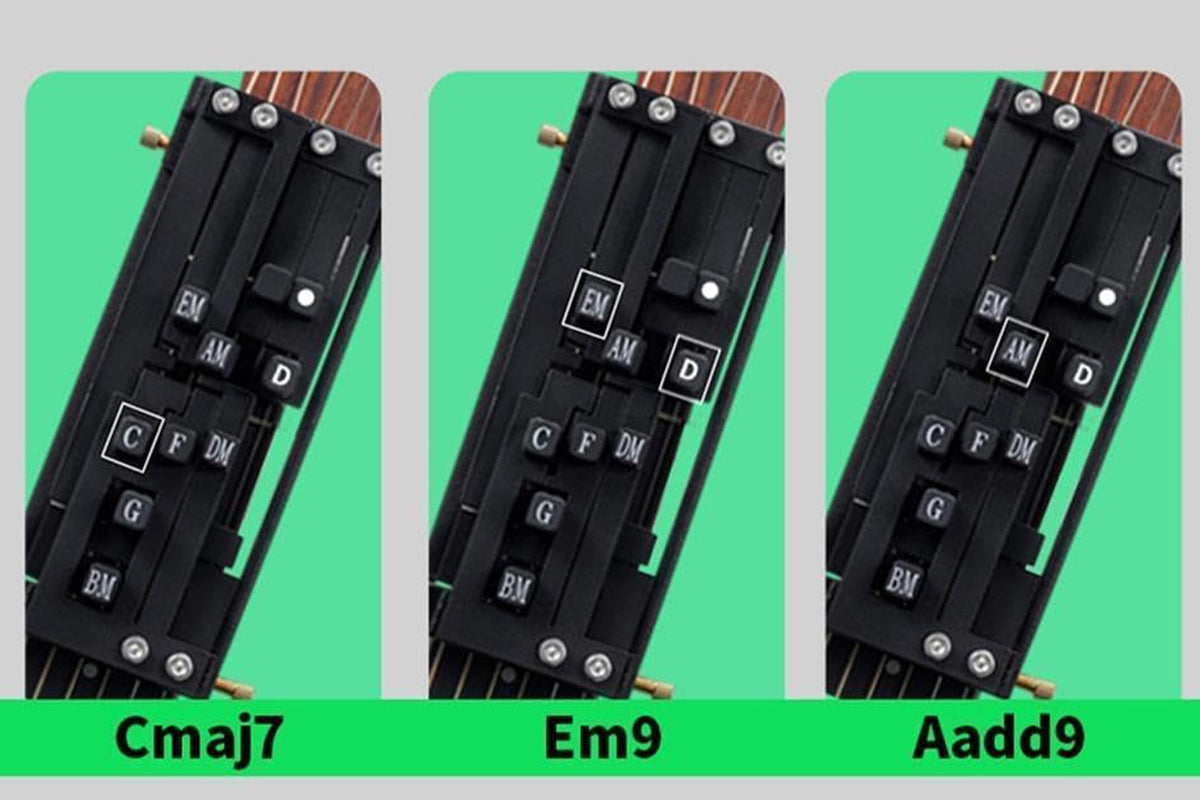 Guitar Aid Chords Trainer One-touch Guitar Chord Player Assisted Guitar Learning System for Adults or Children Trainer