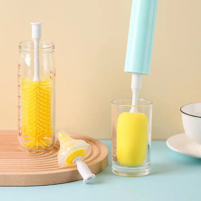 3-in-1 Handheld Electric Spin Cleaning Brush Cordless Multifunctional Scrubber for Bottles Pacifiers