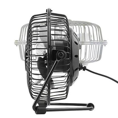 USB Powerful Silent Desktop Fan Small Cooling Fan - 4 inch Black