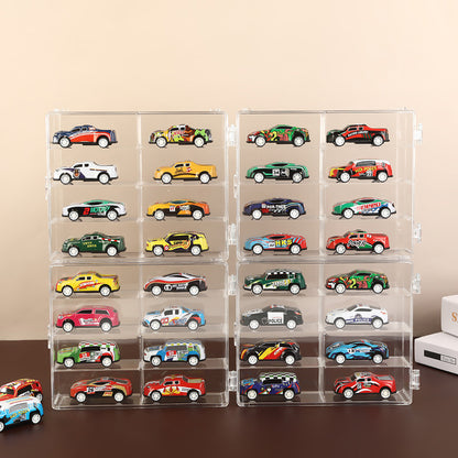Car Model Display Case Clear Storage Rack for Toy Car Collection