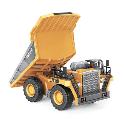 Remote Control Dump Truck RC Construction Vehicles with Lights and Sounds Truck Toy Kid Gift
