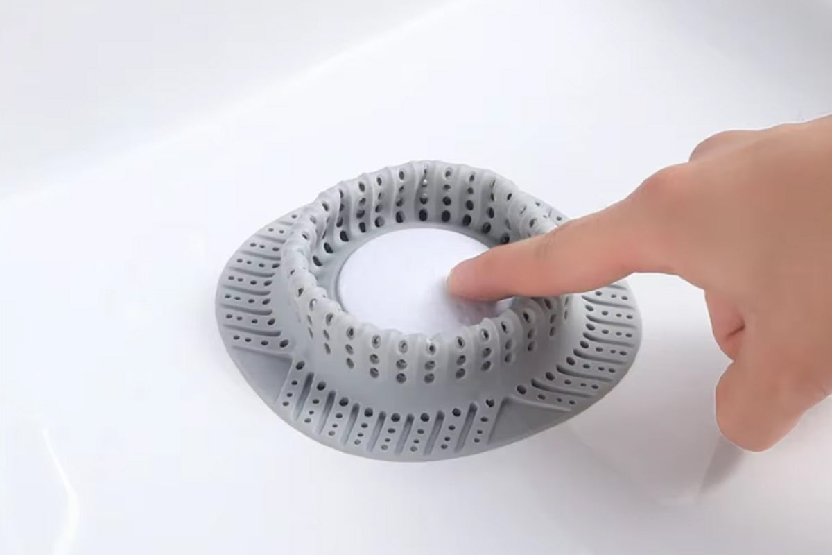 2Pcs Bathtub Drain Hair Catcher Silicone Shower Hair Catcher for Pop Up and Regular Drains