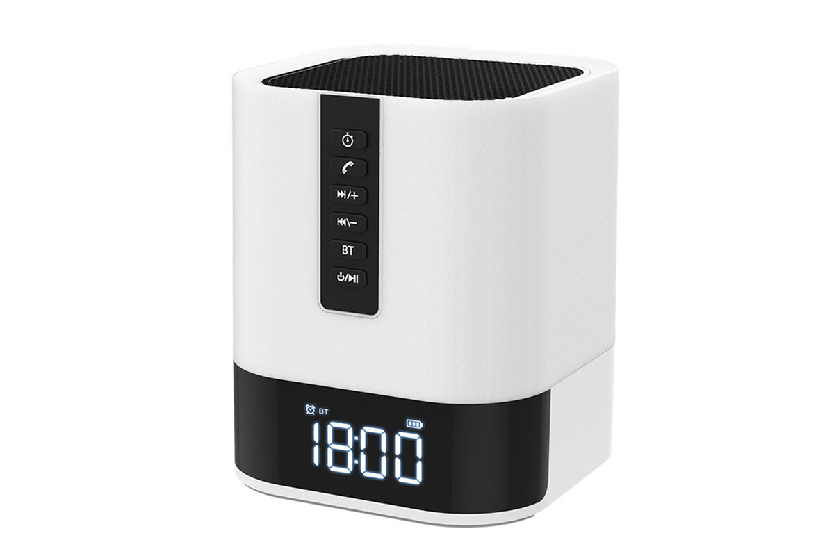 Bluetooth Speaker Touch Night Light LED RGB Alarm Clock Dimmable Lamp Speaker