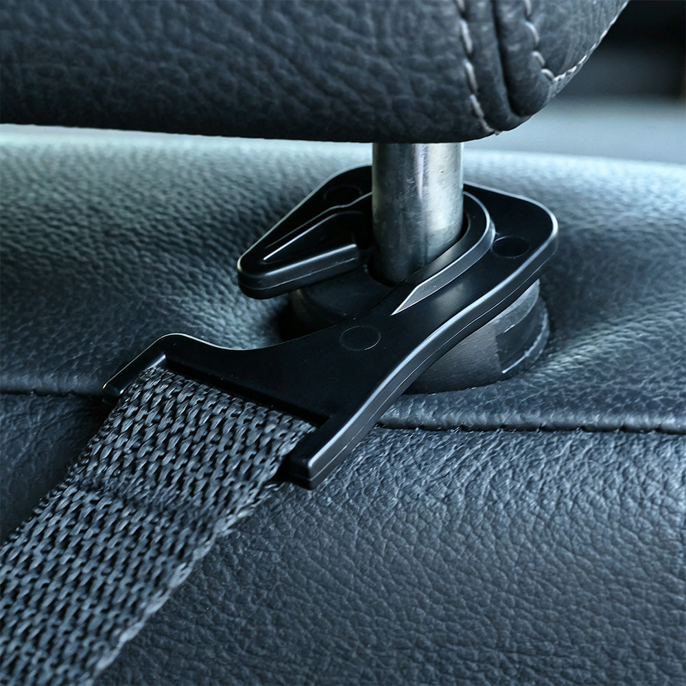 4Pcs Car Seat Headrest Hook Adjustable Multi Functional Cargo Hook for Most Cars