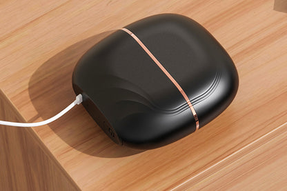 Rechargeable Wireless Mini Hair Straightener Comb - Black