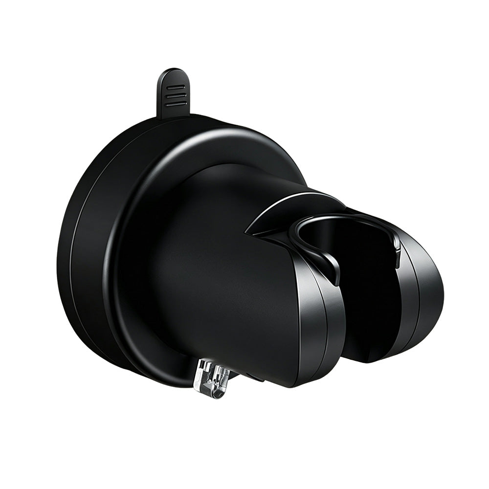 Adjustable Vacuum Suction Shower Head Holder with No Drill Mount - Black