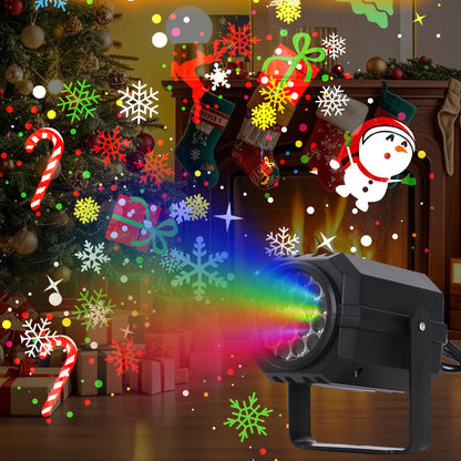 5V USB Christmas Holiday Projector Light for Indoor Outdoor Decor - Santa Claus