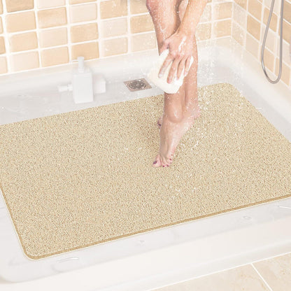 Hollow Loop Non Slip Shower Floor Mat for Bathroom Quick Drainage
