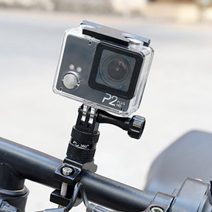 Aluminum 360-degree Bike Handlebar Mount for GoPro Hero 13 12 11 Cameras Black
