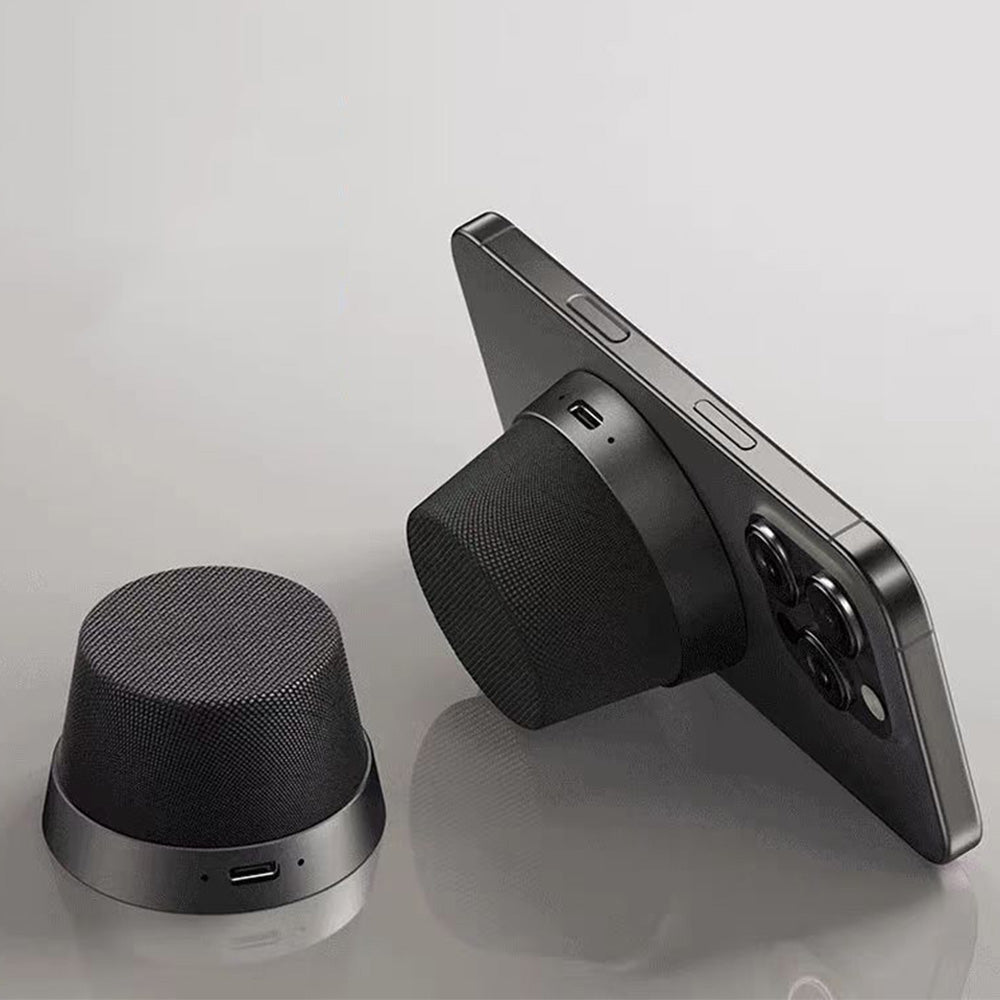 2-in-1 Portable Bluetooth Speaker and Phone Stand Gift for Birthday Christmas Black