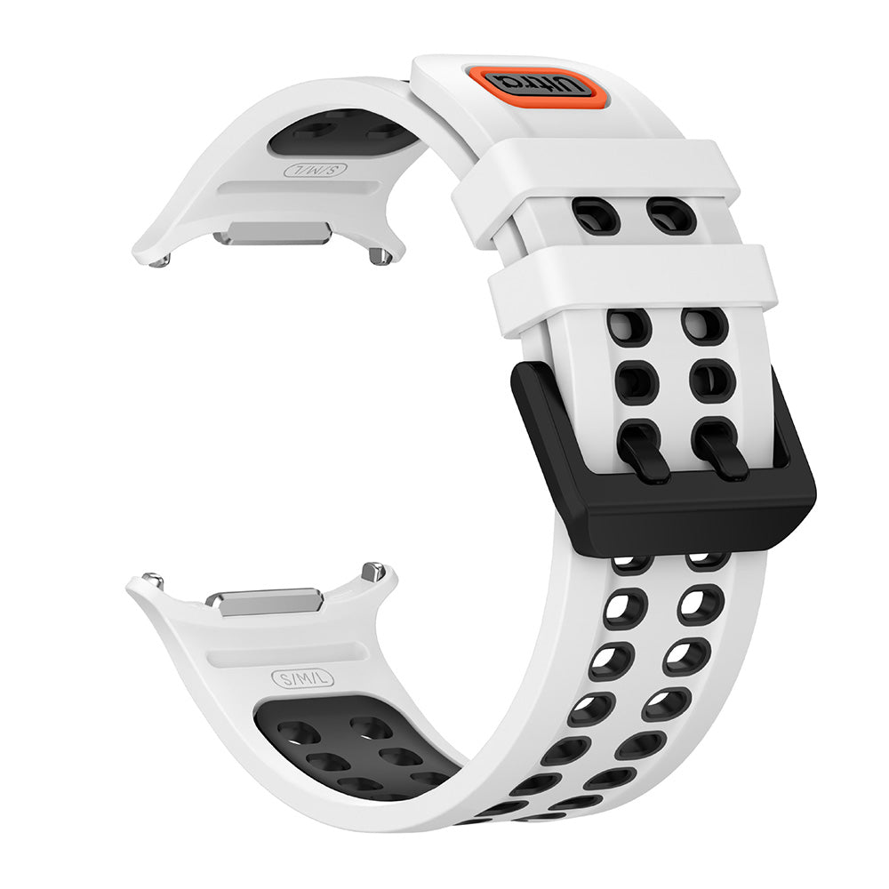 Silicone Watch Band for Samsung Galaxy Watch Ultra2 Ultra 2025 47mm - White