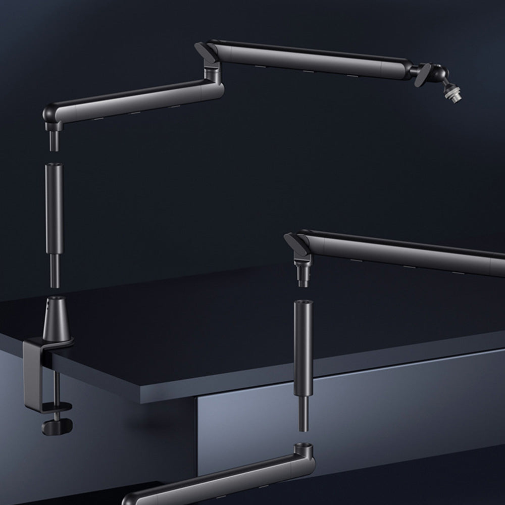 Microphone Boom Arm Low Profile Adjustable Stick Microphone Arm Stand
